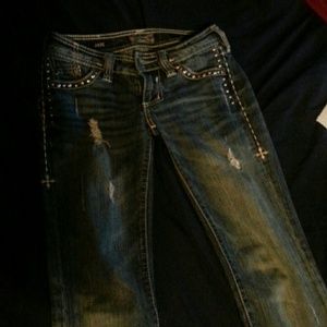 Affliction size 24 jeans lightly worn :)