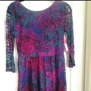XHILARATION Floral Lace Dress