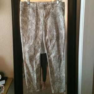 Snake print Express ankle jeans