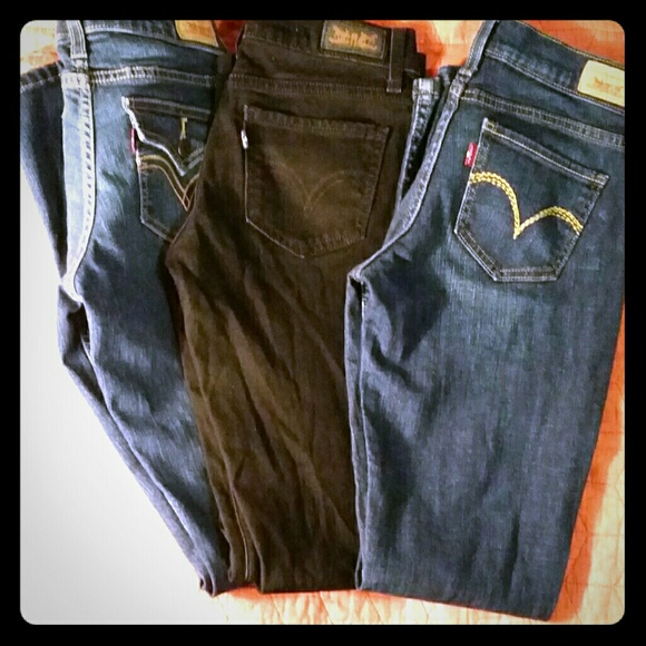 LEVI'S JEAN BUNDLE INCLUDING A OLD NAVY JACKET