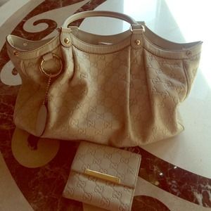 Limited Edition Gucci Sukey bag and wallet.