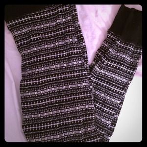 Warm knit leggings
