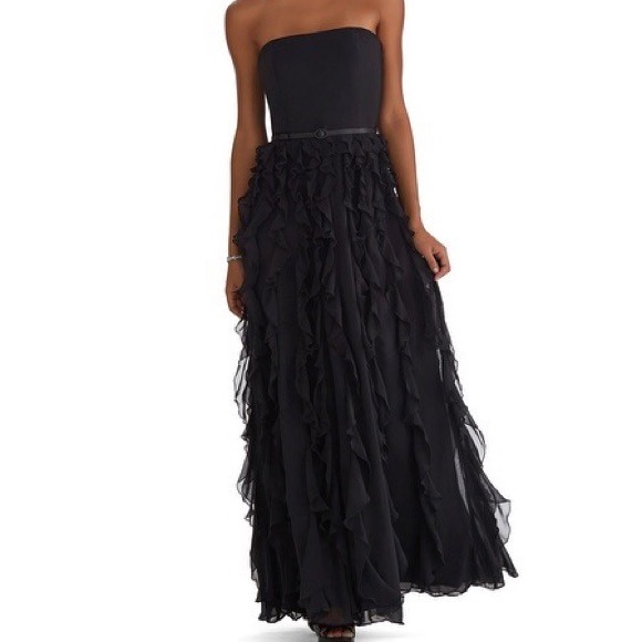 SOLD NWT White House Black Market waterfall gown