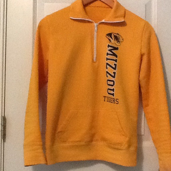 Yellow Mizzou Half Zip