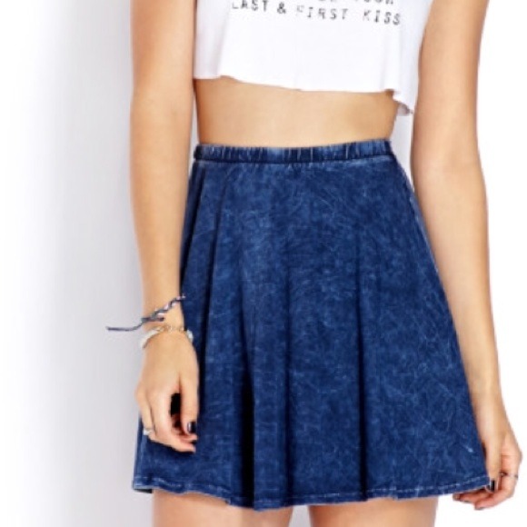 ACID WASH SKATER SKIRT