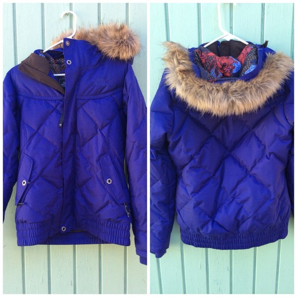 🚫SOLD The north face winter coat ski jacket fur