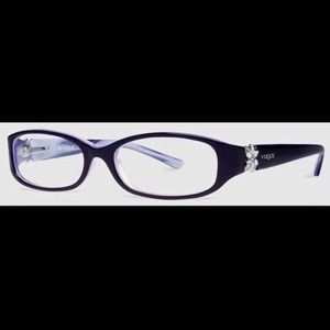 vogue purple framed glasses