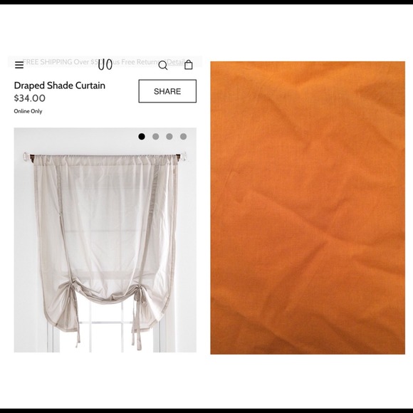 DRAPED SHADE CURTAINS