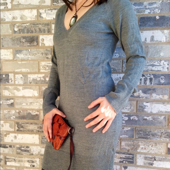 French Connection Heather Gray Sweater Dress!