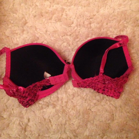 Pink Leopard Push Bra - Picture 3 of 3