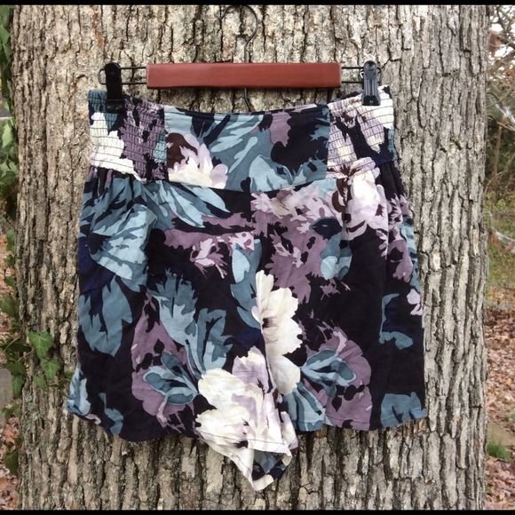 High-Waisted Floral Shorts