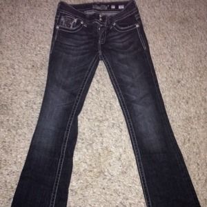 Size 27 black miss me jeans