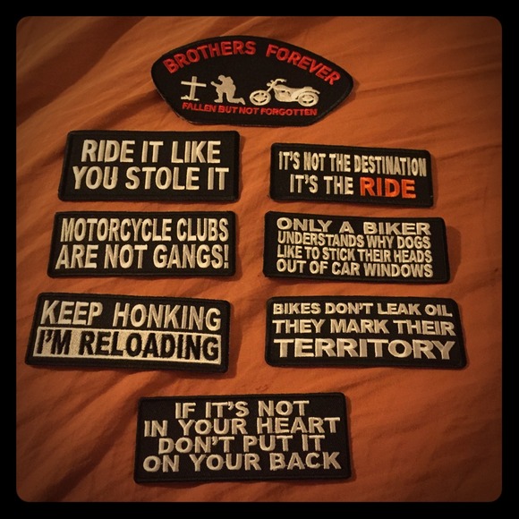 Motorcycle patch lot