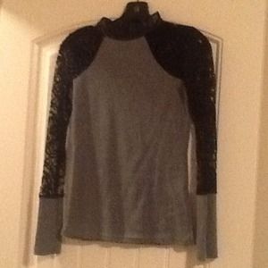 Xs lace long sleeve shirt