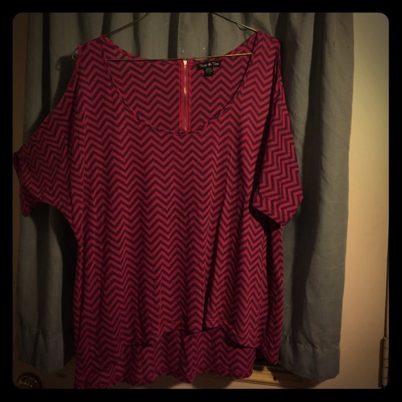 Zig zag plus size torrid top