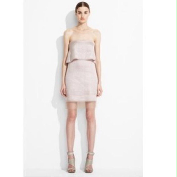 Size 2 BCBG Runway Mauve Tiered Sigrid Dress
