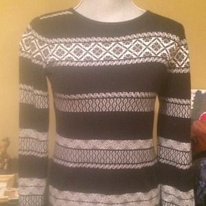 Sweater dress Black and White
