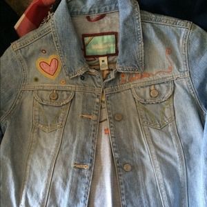 Hollister antique denim jacket.