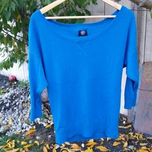 Teal AE dolman sweater