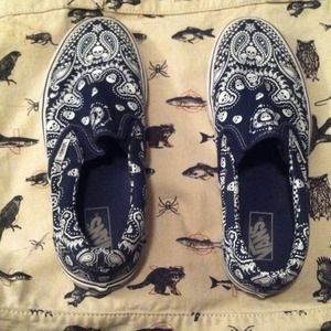 Navy Skull Bandana Vans