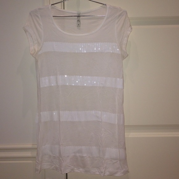 White beaded shirt