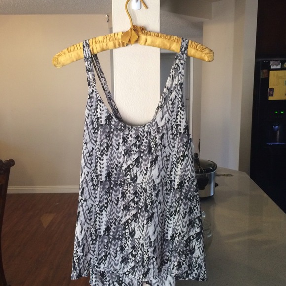 Black and white tank top