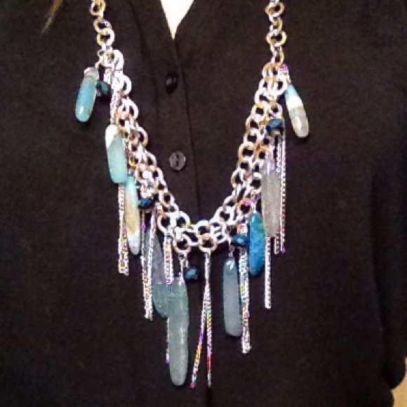 Blue and silver necklace!