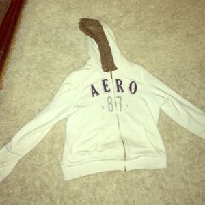 White Aero hoodie