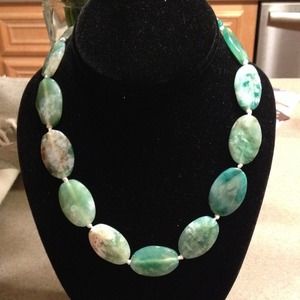 Green agate necklace 💚