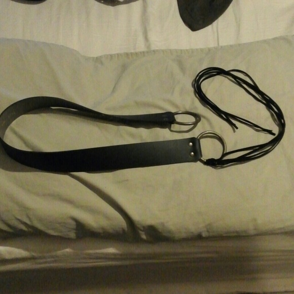 2 belts.Black and white  fashion belts