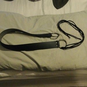 2 belts.Black and white  fashion belts