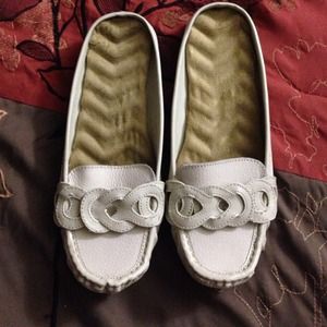 Cute cream colored slip-ons.
