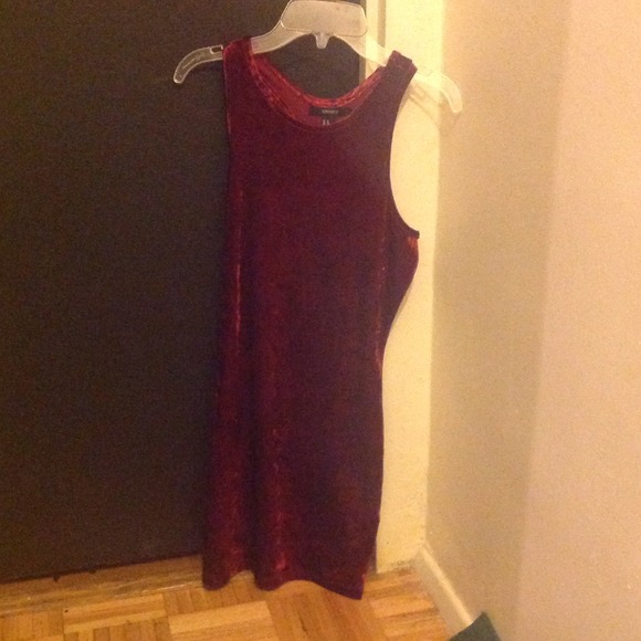 Red velvet dress from forever21