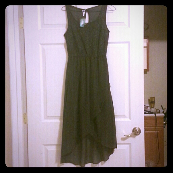 Shimmering high low dress