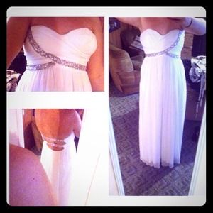 White prom dress