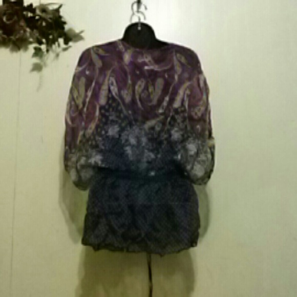SOLD Multi color blouse - Picture 2 of 2
