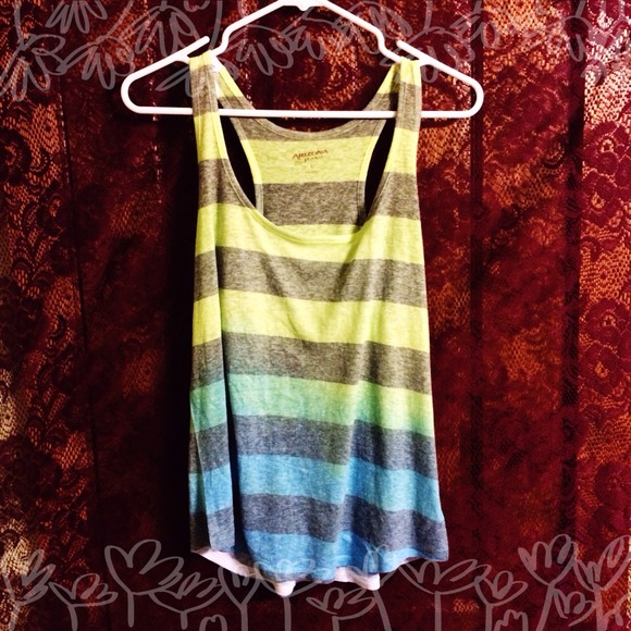 💙💚 Striped Ombré Arizona Tank Top 💚💙