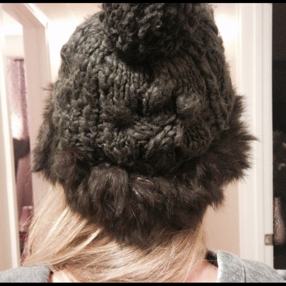 REAL FUR knit beanie