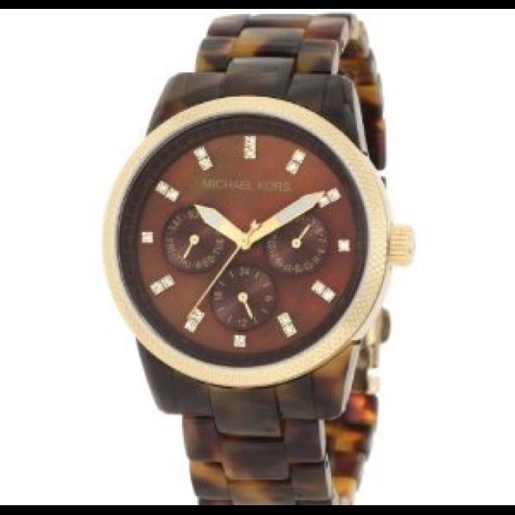 Michael Kors tortoise watch and Gucci bag bundle😘