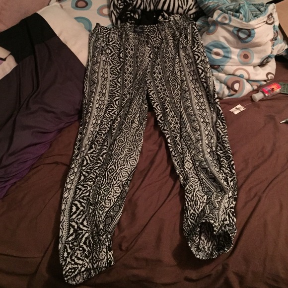Baggy silk like pants from AE