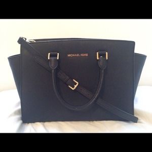 Michael Kors Selma Large Saffiano Leather Satchel