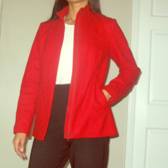 Halogen red wool jacket size medium - Picture 1 of 4