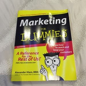 Marketing for dummies book.