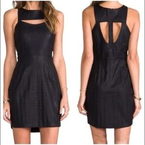 Dolce Vita leather black dress