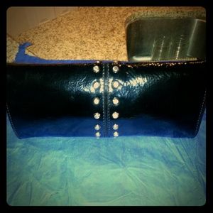 Michael Kors BLK Patent Leather Clutch