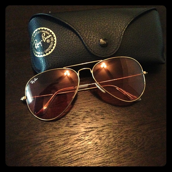 ray ban aviator or rose ray ban aviator or rose