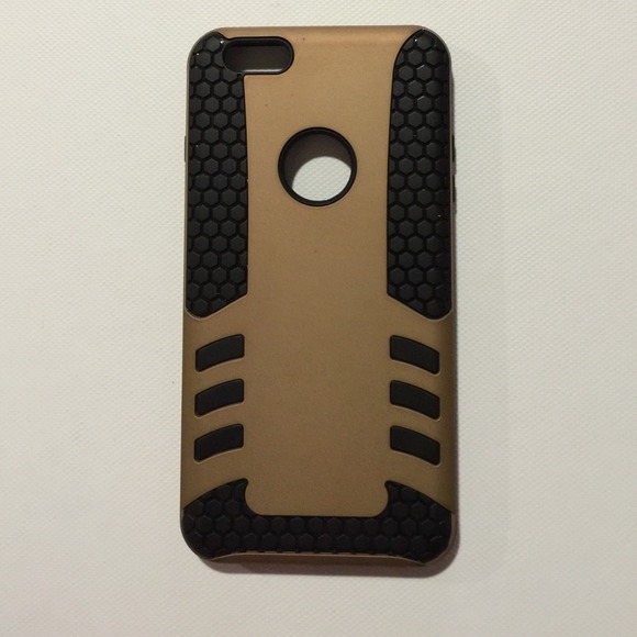 Iphone 6 plus bronze/black shell case