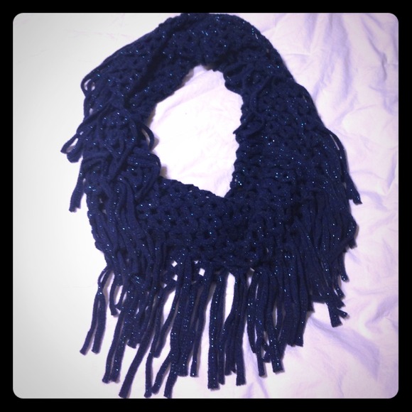Blue  sparkle scarf - Picture 1 of 2