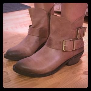Medium Brown Booties - Reba