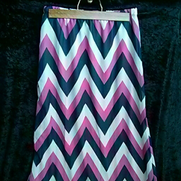 Brand new Chevron maxi skirt